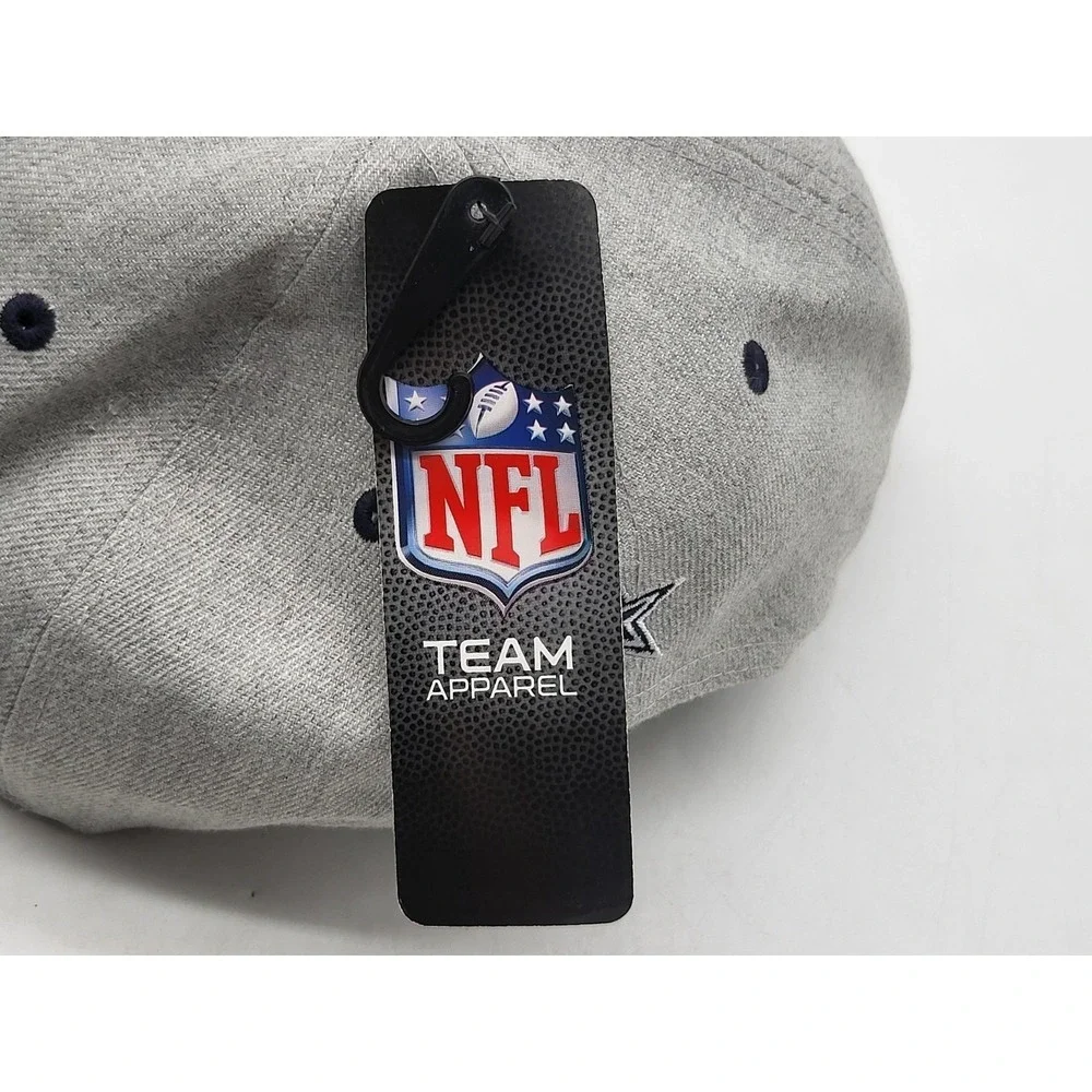 Dallas Cowboys Hat Cap Snap Back One Size Gray Blue NFL Football‎ Old English